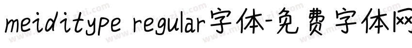 meiditype regular字体字体转换